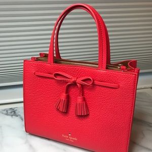 Brand new red Kate Spade Leather Tote